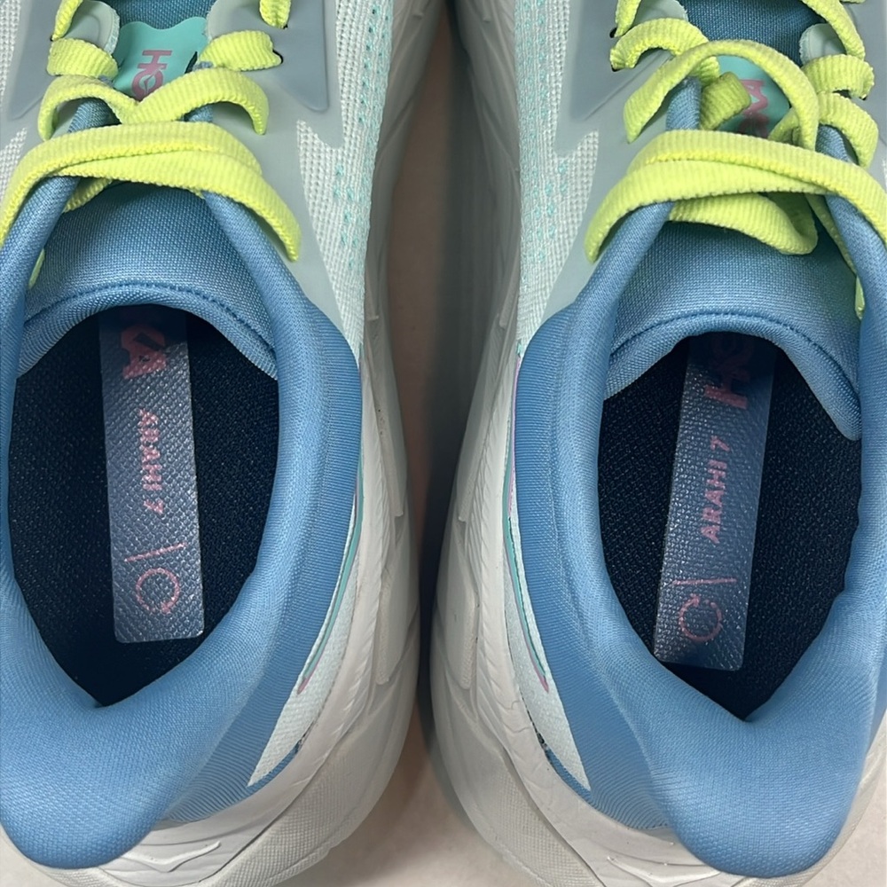 Hoka One Arahi 7 Women Shoes Sneakers Blue Running Gym Walking Size 6.5 - Picture 12 of 17
